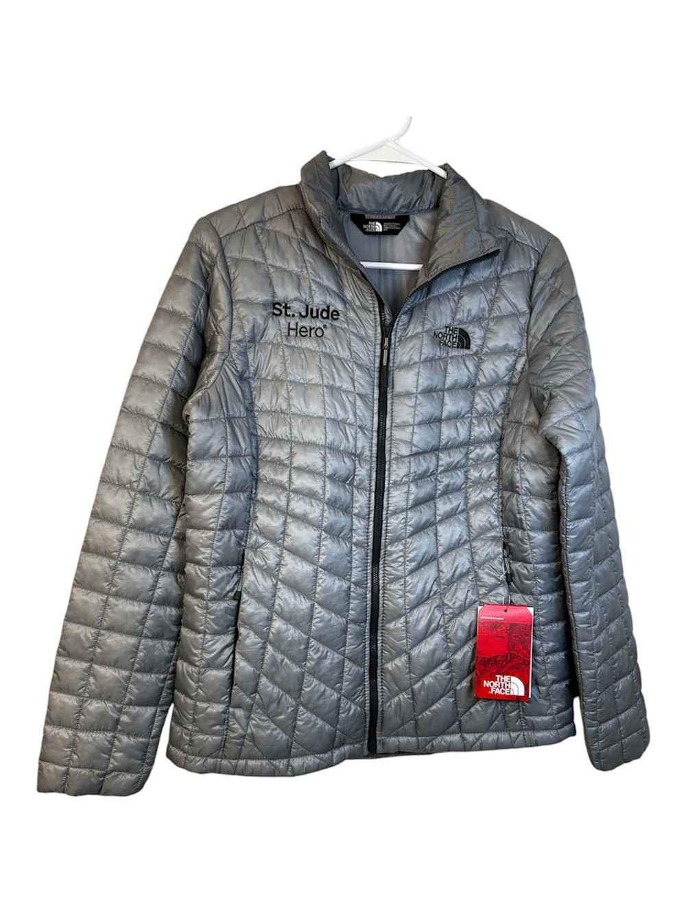 The North Face ThermoBall Trekker Jacket Grey Womens M New St Jude Hero Puffer
